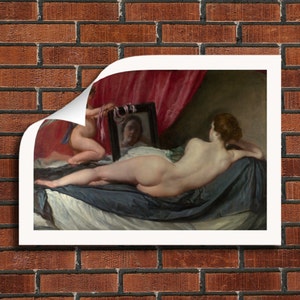 Diego Velázquez &quot;The Rokeby Venus&quot; Framed Canvas Giclee Print (Rolled Canvas - Unframed) - Free Shipping
