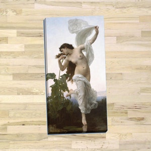 William-Adolphe Bouguereau &quot;Dawn&quot; Gallery Wrapped Canvas Giclee Print (Stretched-Border) - Free Shipping