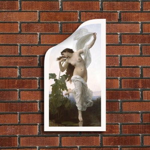 William-Adolphe Bouguereau &quot;Dawn&quot; Framed Canvas Giclee Print (Rolled Canvas - Unframed) - Free Shipping