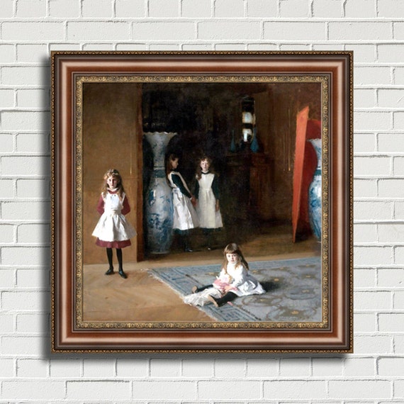 John Singer Sargent Print: Daughters of Edward Darley Boit, Brown & Gold  Frame - Etsy