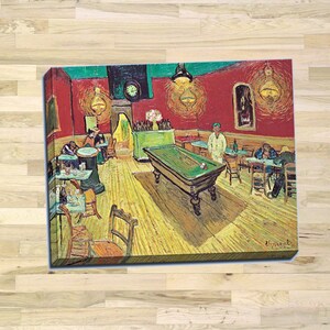 Vincent van Gogh &quot;The Night Café&quot; Gallery Wrapped Canvas Giclee Print (Stretched-Border) - Free Shipping
