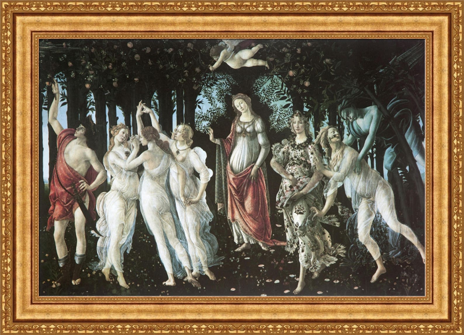 Sandro Botticelli la Primavera Framed Canvas | Etsy