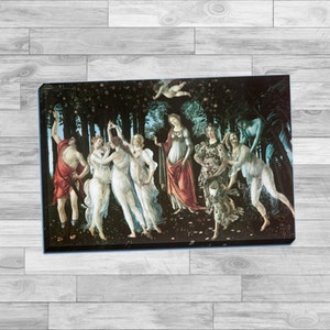 Sandro Botticelli &quot;La Primavera&quot; Gallery Wrapped Canvas Giclee Print (Stretched-Border) - Free Shipping