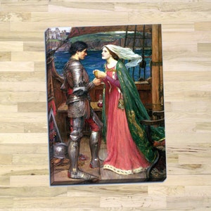 John William Waterhouse &quot;Tristan and Isolde&quot; Gallery Wrapped Canvas Giclee Print (Stretched-Border) - Free Shipping