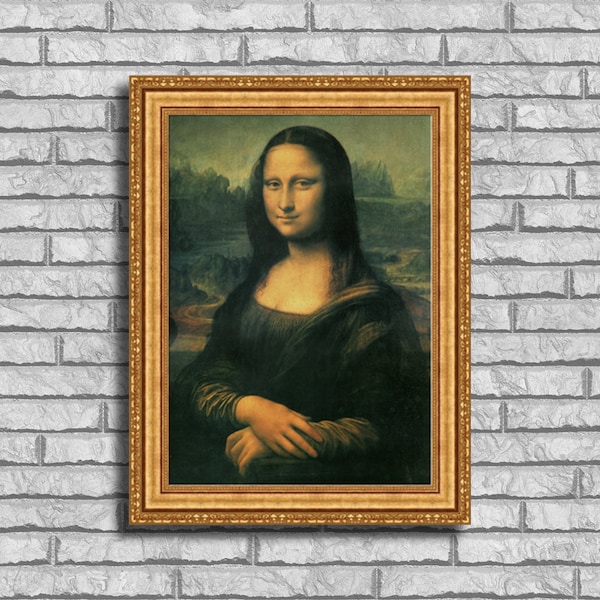 Mona Lisa Framed Etsy