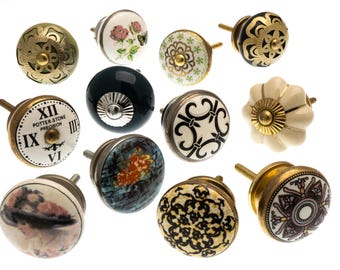 G Decor Crystal Glass Cupboard Knobs Drawer Knobs - Etsy