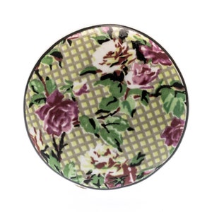 Door Knobs Greens, Yellows, Oranges, Hand Painted Ceramic Designs Cupboard Kitchen Cabinet Drawer Pulls for Cupboards, Dressers and Cabinets 52.Garden flowers