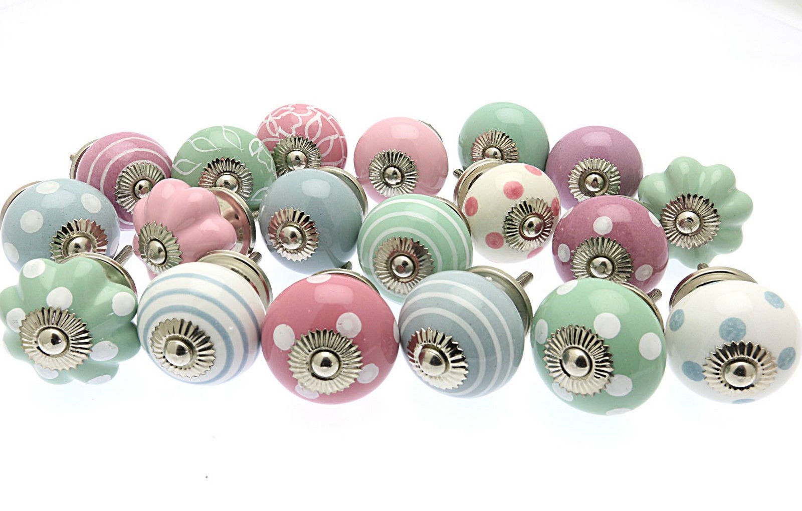 4 Pack Ceramic Handles, Cupboard Handles, Door Knobs Drawer Handles Cabinet Drawer Cupboard Blackcrackle Ceramic