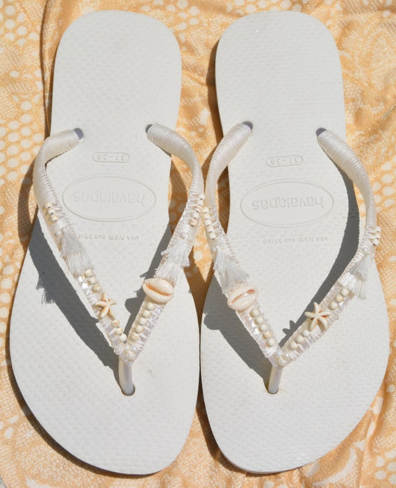 Bridal Flip Flops Bridesmaid Flip Flops Wedding Flip Flops Etsy