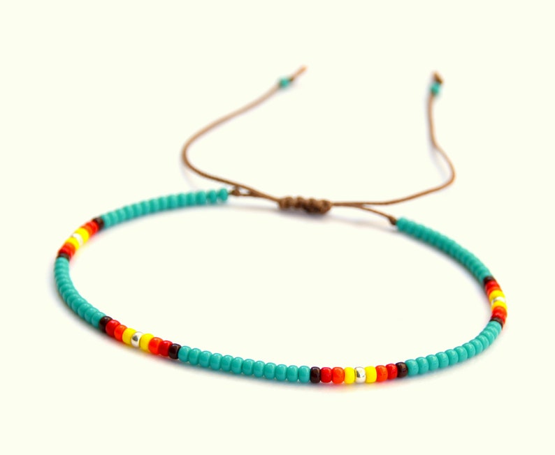 Turquoise Anklet Turquoise Ankle Bracelet Native American Anklet Bohemian Anklet for Women Beach Anklet Boho Anklet Beaded Anklet