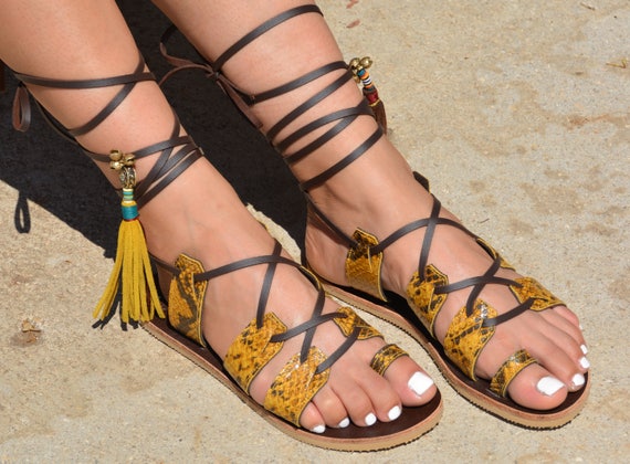 bohemian gladiator sandals