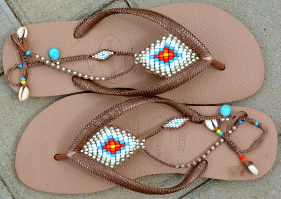 gold boho sandals