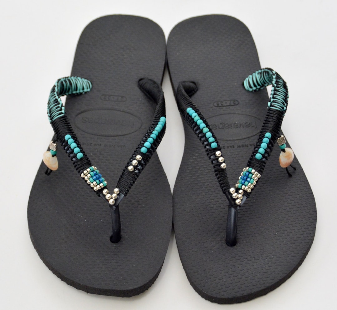 womens boho flip flops