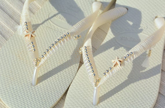bridal flip flops havaianas