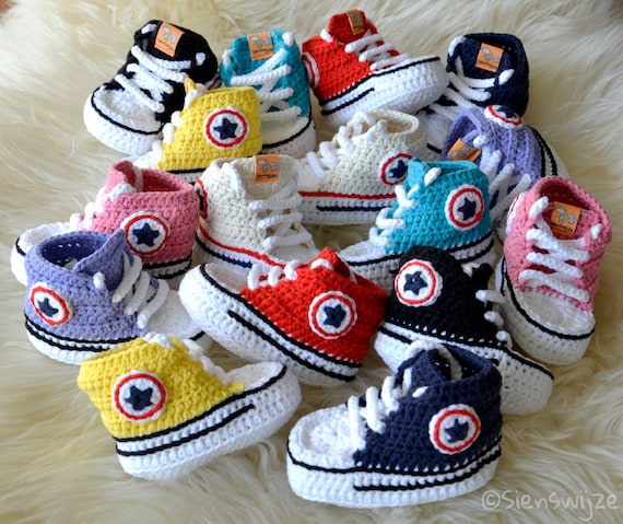 Patucos Converse Tejidos Converse De Bebe Recien Nacido Cream Baby
