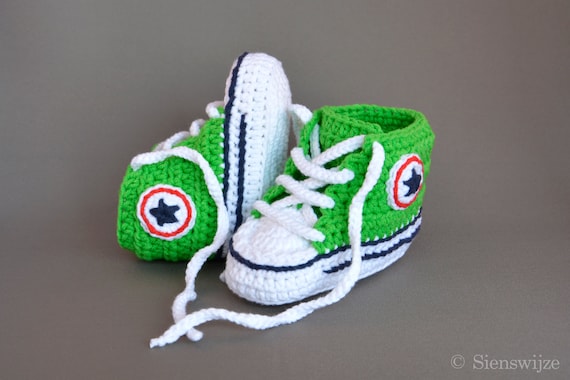 green baby converse