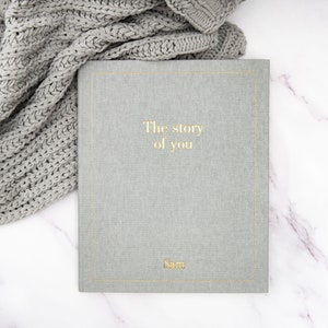 Novo livro de memórias personalizado para bebês, diário de bebê, álbum de bebê, presente de chá de bebê, decoração de berçário
