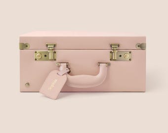 Caja de recuerdos de cuero personalizada / caja de recuerdos / baúl de bebé / recuerdo de boda / baúl de recuerdos conmemorativos / regalo para bebé