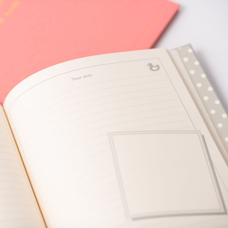 Personalised New Baby Keepsake Book and Journal the Story of Etsy