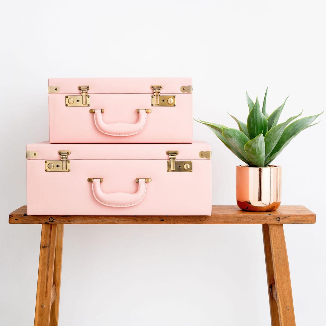 Personalised Memory Box | Keepsake Case | Memory Trunk | Pink Keepsake ...