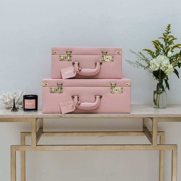 Personalised Large Keepsake Box in Blush Pink | Etsy