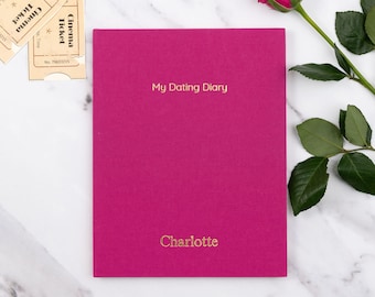 Personalised 'My Dating Diary' Record Book, Dating Diary Journal, Gift for Friend