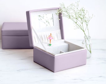 Schmuckkästchen Schmuckschatulle Ballerina lavendel | personalisiert
