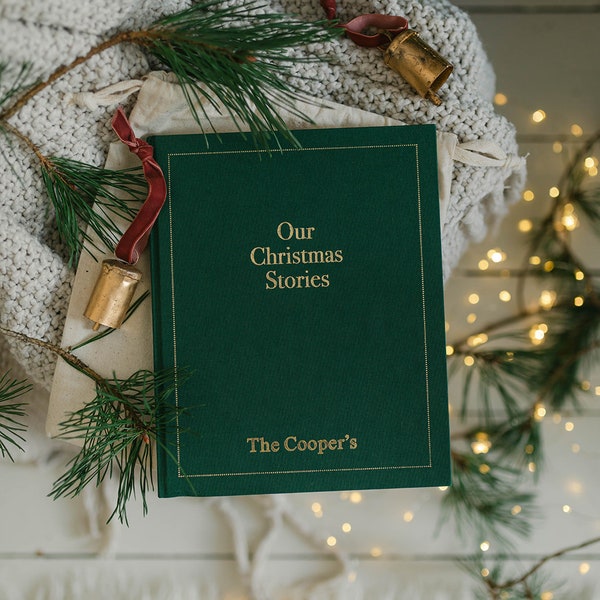 Christmas Memories Keepsake book in green