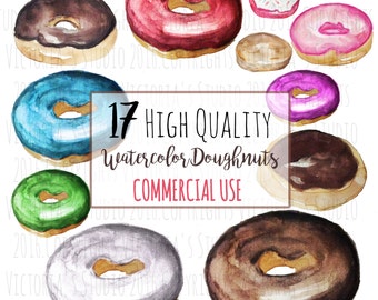 Watercolor sweets | Etsy