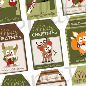 Christmas Personalized Printable Tags Holiday Gift Tags - Etsy