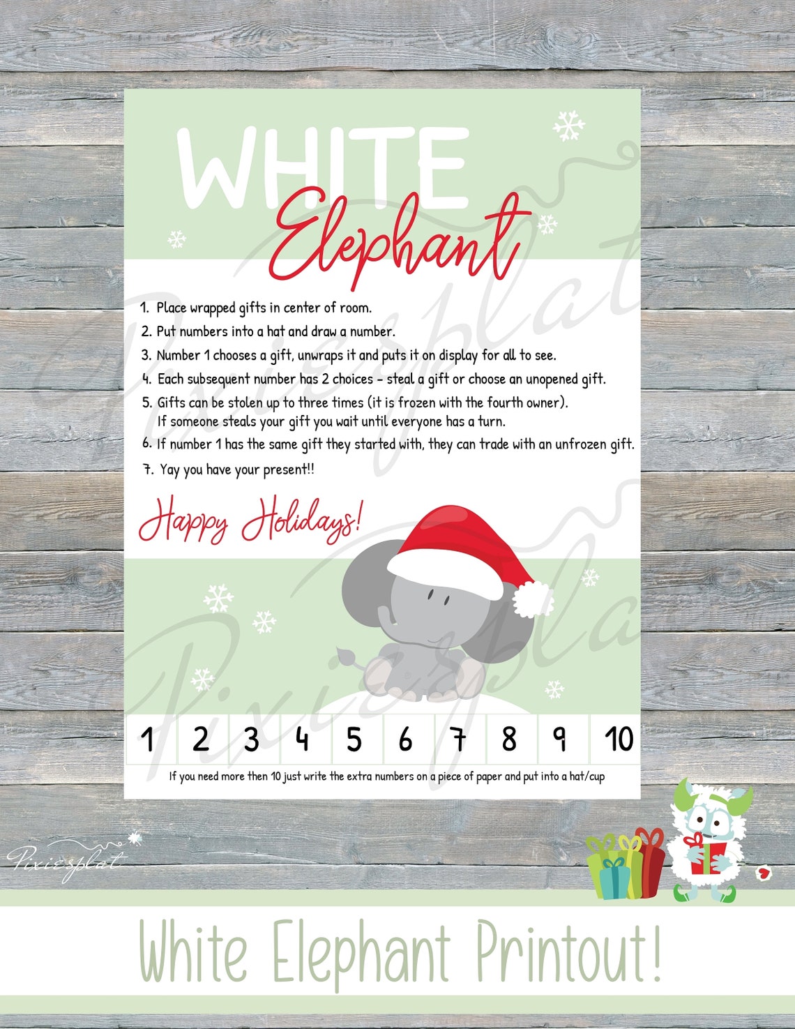 Christmas White Elephant Instructions white Elephant Gift Exchange
