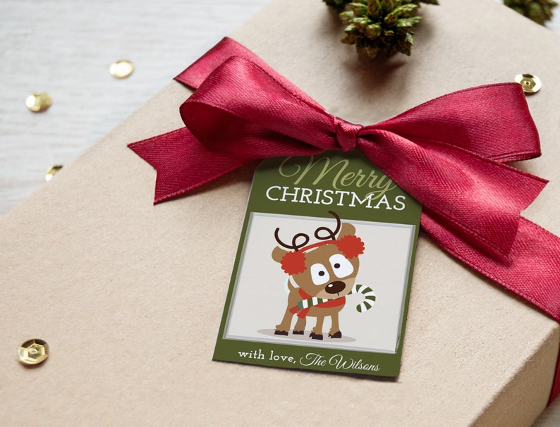 Christmas Personalized Printable Tags Holiday Gift Tags - Etsy