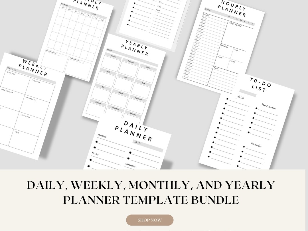 Achieve Your Goals and Stay Organized: A Comprehensive Digital Yearly ...