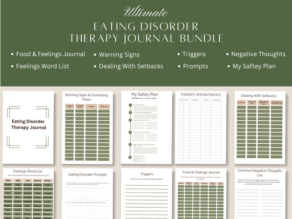 Digital Therapy Journal for Anorexia, Bulimia,and Binge-Eating Disorder