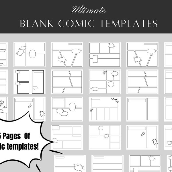 Bring Your Story to Life: Digital Comic Templates