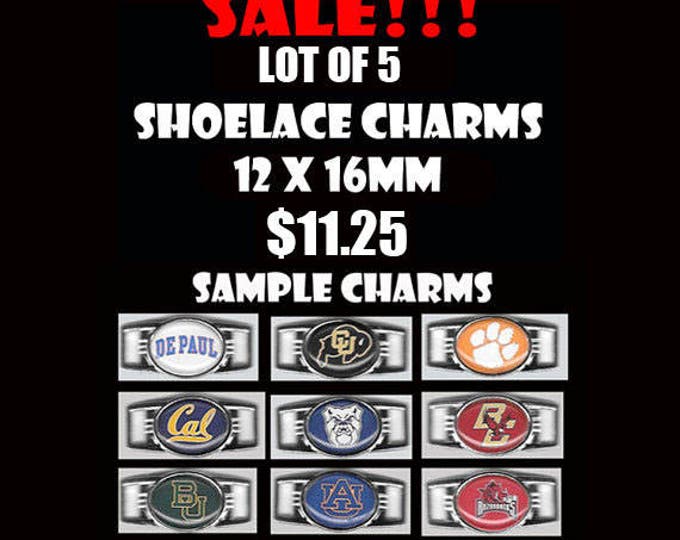 LOT OF 5 12 x 16mm Paracord Bracelet Charm Shoelace Charm