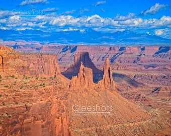 Canyonlands National Park Photo, Utah Landscape Art Print, Mesa Arch Overlook, Southwest Art