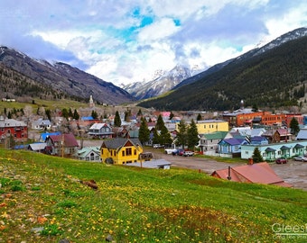 Silverton Colorado Photo Print, Historic Mountain Town Art, Million Dollar Highway