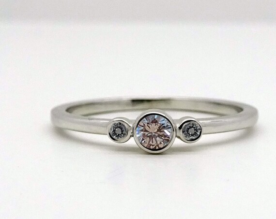 Three Stone Diamond Ring | Engagement Ring | Gift for women