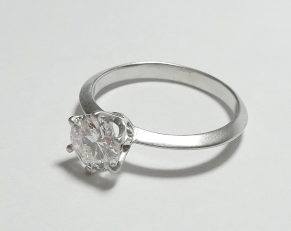 Moissanite Solitaire Engagement Ring
