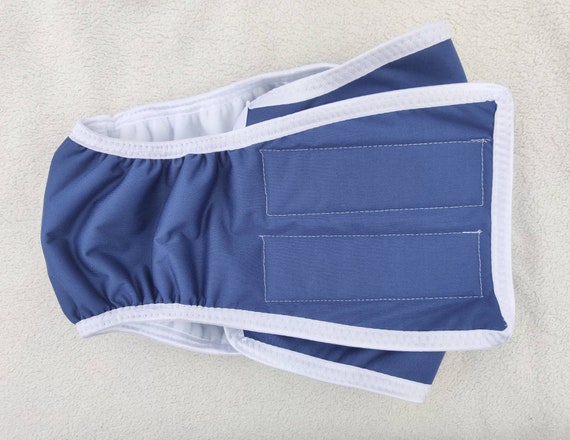 Castor Oil Pack Wrap Navy Blue with white insides - Castor Oil Pack, full abdominal coverage, mess free! Detox support, liver support wrap