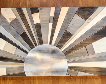 Schwarz und Weiß Sunburst