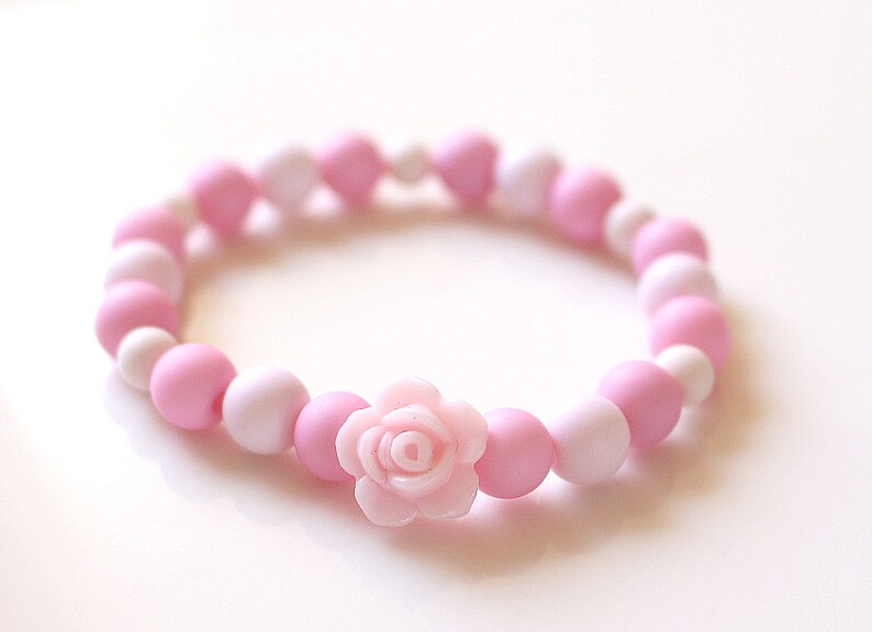 Rose Bracelet and earrings rosa Summer Jewelry Set Boho Flower Power Womens Bracelet for Girls Birthday Gift for Her for Girlfriend