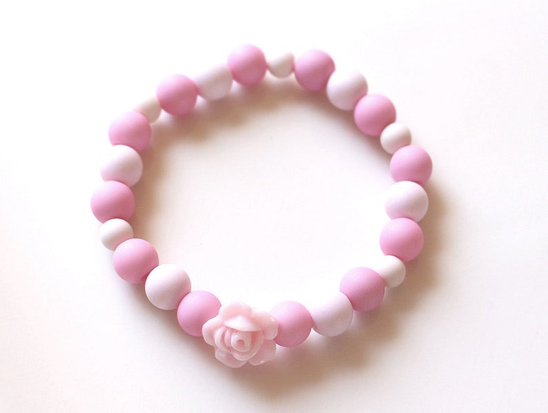 Rose Bracelet and earrings rosa Summer Jewelry Set Boho Flower Power Womens Bracelet for Girls Birthday Gift for Her for Girlfriend