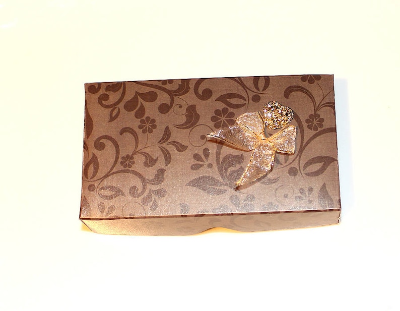 Gift box with lid heart bow design gift wrap for her him packing wrapping case packet casket jewelry box small birthday present box