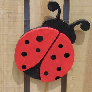 Lady bugs. Wooden lady bugs. Lady bug Garden decor  gift ideas Gifts for her Summer decor Yard decorations Yard art. yard decor Handmade