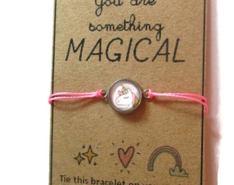 Unicorn Wish bracelet, girl bracelet, child Bracelet, magic, minimalist Bracelet, stainless bracelet, waterproof bracelet, adjustable