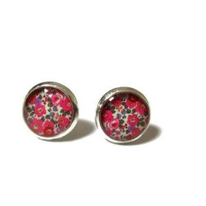 KIDS EARRINGS - Pink Flowers - Girls earrings - Flower girl earrings - Children's earrings - Stud Earrings - Girl's Gift -children's jewelry