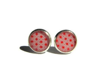 RED EARRINGS - Bridesmaids Earrings Gift - Bridal Earrings - Flower Girl Jewelry - Stars Earrings - Ethnic Earrings - Gift for girl