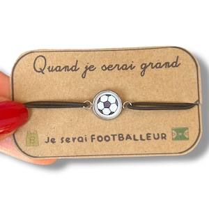 Soccer Wish bracelet, girl boy bracelet, child Bracelet, ball, minimalist Bracelet, stainless bracelet, waterproof bracelet, adjustable
